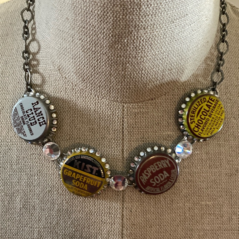 Vintage Soda Bottle Cap Necklace
